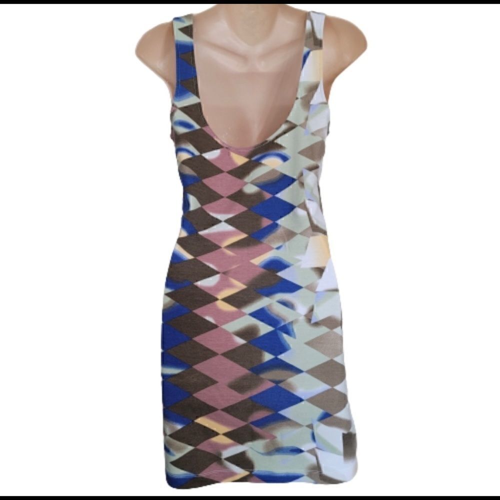 Hurley Geometric bodycon tank dress size small